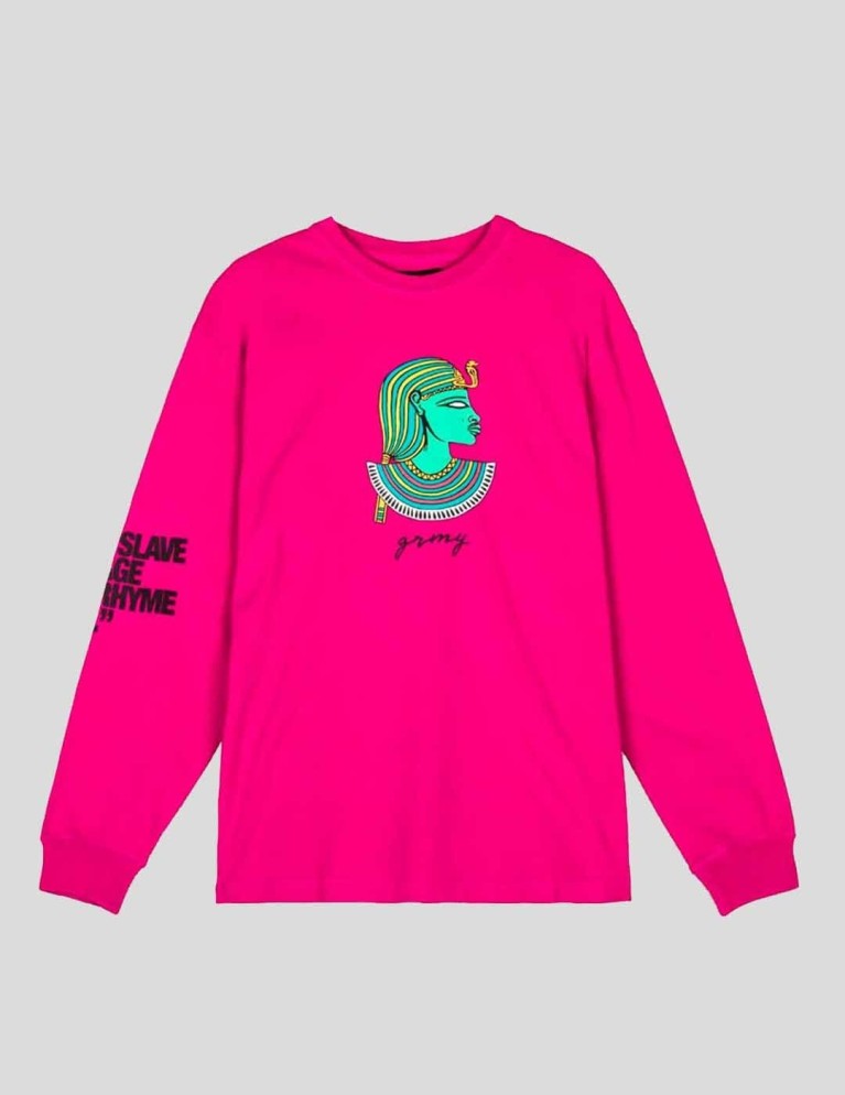 T-shirt GRIMEY iam ls tee fuchsia